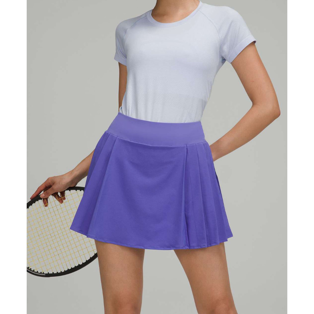 NEW Lululemon Side Pleat HR Tennis Skirt Charged Indigo (CHAI) Size 4 Pickleball